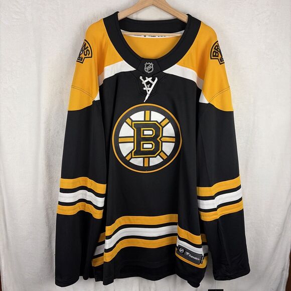 Fanatics Boston Bruins NHL Breakaway Home Jersey Mens Size 5XL NWT - Picture 1 of 7